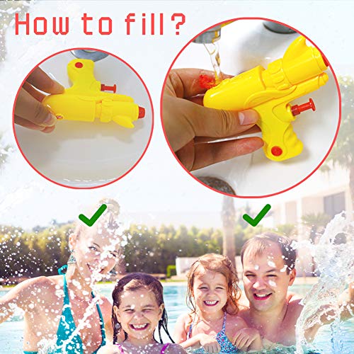 DomeStar Mini Water Gun, 12PCS Water Blaster Squirt Gun Water Soaker Water Fight Toys for Swimming Pool Beach Sand