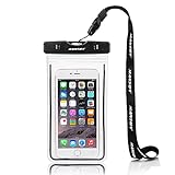 Mansov Optimal Size Cell Phone Waterproof Pouch Case, Universal Transparent Dry Bag, for Cell Phone up to 5.8 inch, Perfect for Outdoor Activities