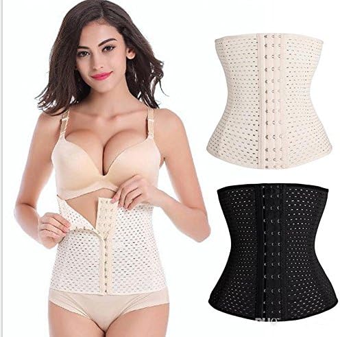 TPL Women's 3 Hooks Instant Tummy Tuck Firm Compression Waist Trimmer Slimming Belt (L-Size,1 Pcs, Multi Colour)