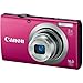 Canon PowerShot A2300 16.0 MP Digital Camera with 5x Digital Image Stabilized Zoom 28mm Wide-Angle Lens with 720p HD Video Recording (Red)