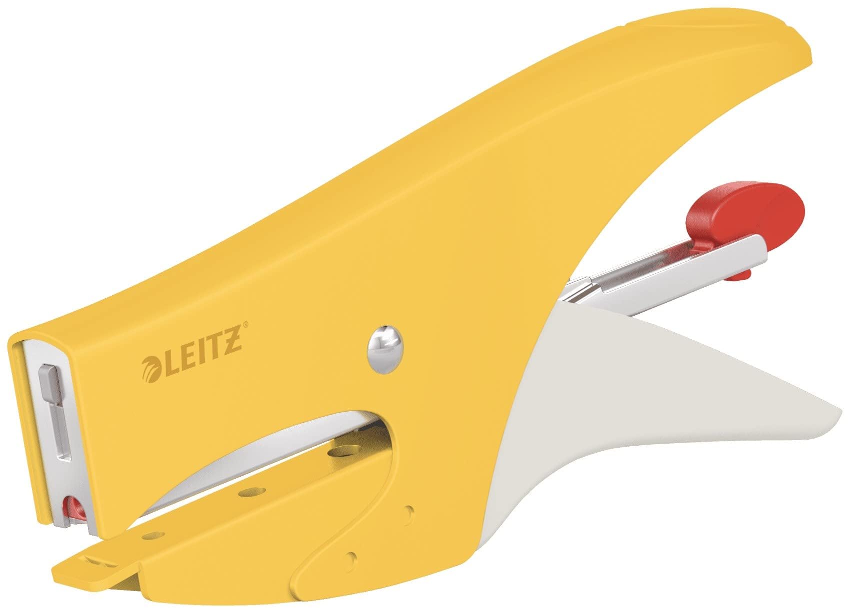Leitz Stapling Pliers, 15 Sheet Capacity, Back Loading, Including P2 (No.10) Staple, Warm Yellow, 56450019