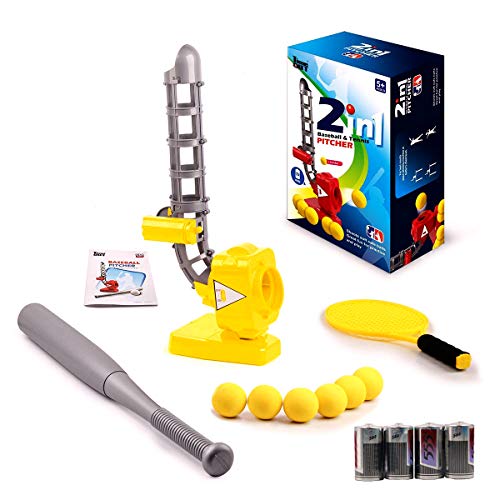 DEVAN Baseball Tennis Pitching Gaming Machine Toys, Training Sports ,Gym,Early Development Toys Outdoors Sports Gaming for Kids and Toddlers.(Batteries Included)