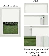 Thermal Insulated Blackout Roller Blinds White 90cm x 165cm Fittings Included view 2