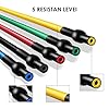 CLEEBORG Resistance Bands Set, Pull Rope Set Exercise Bands Set Men Home Workouts with Fitness Tubes, Foam Handles, Resistance Bands Exercise Elastic Pull Ropes for Indoor Strength Training(150LB)