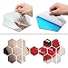 BLEUM CADE Hexagon Mirror DIY 12 PCS Geometric Hexagon Mirror Decoration 3D Mirror Wall Stickers Removable Hexagon Mirror Personalized Art Hexagonal Acrylic Mirror (6.3 inches, Silver)