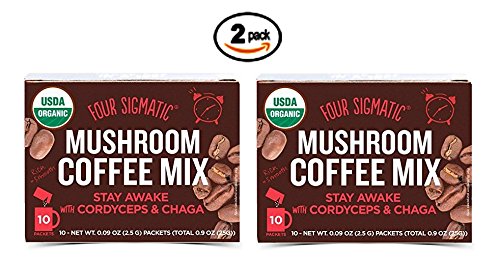 Four Sigmatic Mushroom Coffee, USDA Organic Coffee with Cordyceps and Chaga Mushrooms