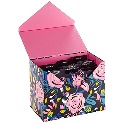 Assorted Cards for All Occasions in Floral Organizer Box
