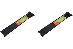 Tbest Soccer Ref Flags, 2PCS Assistant Referee Flags with Storage Bag, Red and Yellow, 34x33cm, 200g, 17.7inch, Sports Match 