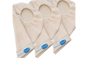 STOMA CLOAK 3-Pack StomaCloak Specialty Odor-Eliminating Ostomy Pouch Covers (1.75 Regular, Beige)
