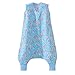 Halo SleepSack Early Walker, Micro-fleece, Pretty Floral, Aqua, Medium