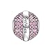 Soufeel October Birthstone Pink Red Swarovski Crystal Charm 925 Sterling Silver Fit European Bracelet