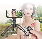 Apexel Portable Phone Tripod Mount Monopod Camera Stand Holder with Wireless Remote Shutter and Universal Clip for iPhone/Android Phone/Camera/Sports Camera GoPro