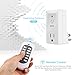 INTEY Wireless Remote Control Outlet Electrical Switch for Household Appliances Battery Included