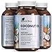 2000 mg Capsules Pure Extra Virgin Coconut Oil- Fat Burner Softgel Pills with Essential Fatty Acids – source of MCT – Supplement for Natural Energy – Weight Loss – Skin + Hair – Nature Berg