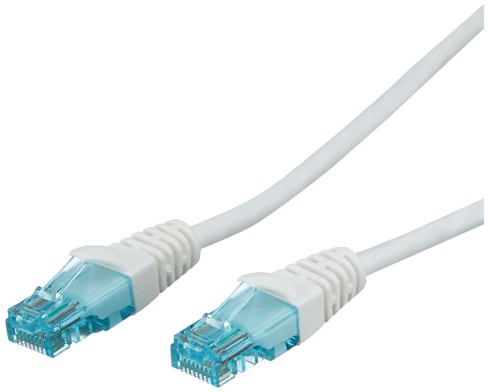 ewent Ethernet Network Patch Cat.5e U/UTP cable transmission up to 1Gigabit, 2 RJ45 connectors, PVC cable, CCA, AWG 26/7. Ideal for fiber optic transmission with Gigabit/LAN regi, 0.5 m. White