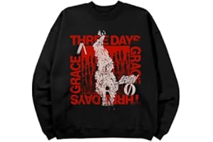 Three Days Grace Unisex-Adult Three Days Grace Official Merch Alienation Crewneck Sweater, BlackPullover Sweater