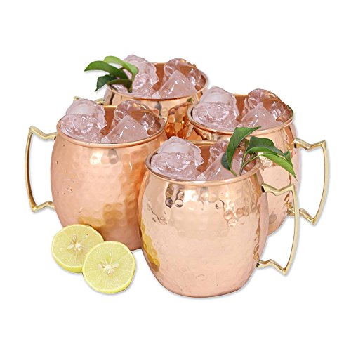 NOVICA, 18 Oz, Tavern Style' Metallic Copper Cocktail Mugs