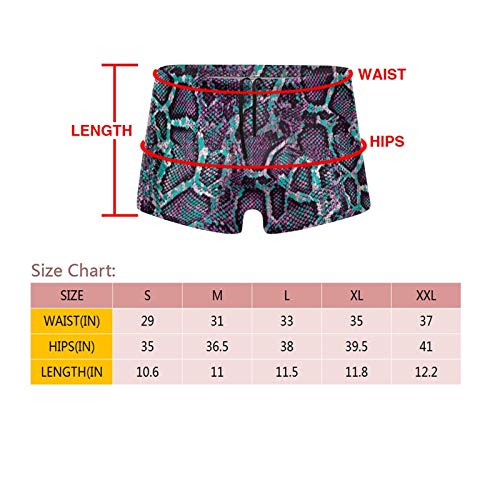 Traje de baño para hombre con estampado de serpiente azul y morado Traje de baño para hombre con estampado de serpiente azul y morado - Imagen 6