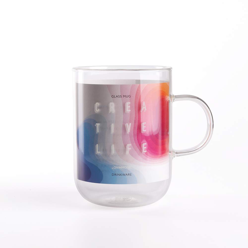 rdhgjhg Vidrio De Microondas Resistente Al Calor con Mango Taza De ...