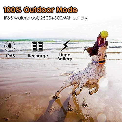 YHPOYLP 100% Wireless Dog Fence System Outdoor Invisible Pet Containment System,Rechargeable &Waterproof,with Tone、Vibration and Shock,Safe & Easy Install