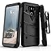 LG G6 Case, Zizo [Bolt Series] with FREE [LG G6 Screen Protector] Kickstand [12 ft. Military Grade Drop Tested] Holster Belt Clip - LG G6