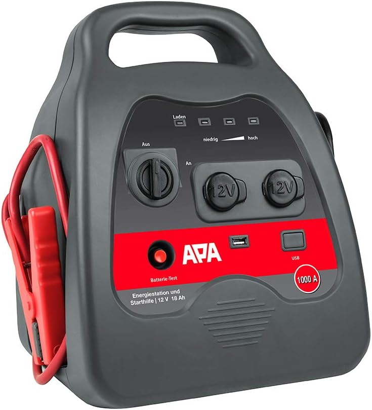 PA APA 16644 Power Pack Bully Smart with Jump Starter 1000 A, black