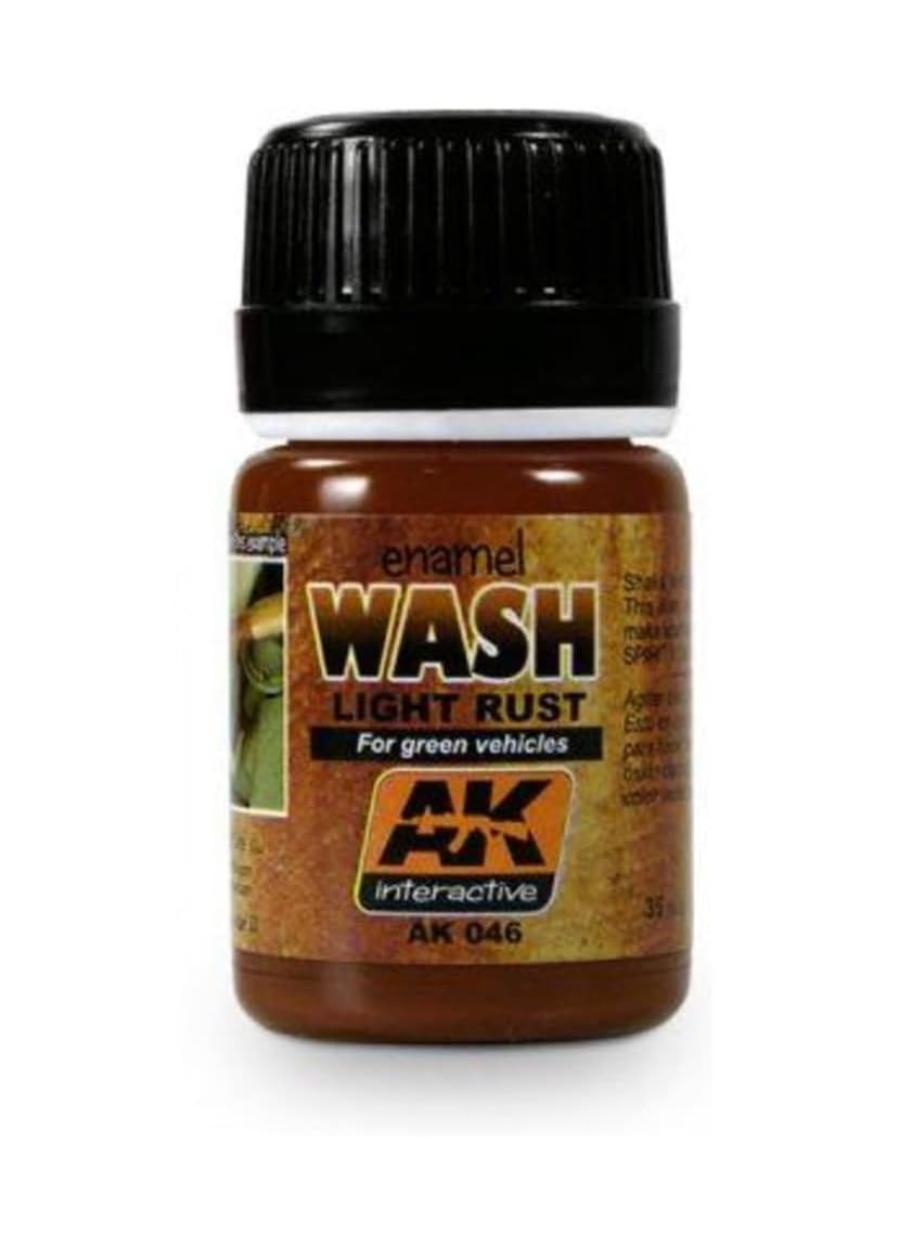 AK Interactive - Enamel Wash Light Rust Green Vehicles # 00046