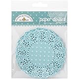 Doodlebug Doilies, 4.5-Inch, Swimming Pool Polka Dot, 75-Pack