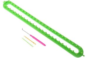 QUPA AM STORE JapanAmStore 1Pcs Long Knitting Loom DIY Knitting Board Weaving Loom for Scarf Sweater Blankets (L) …