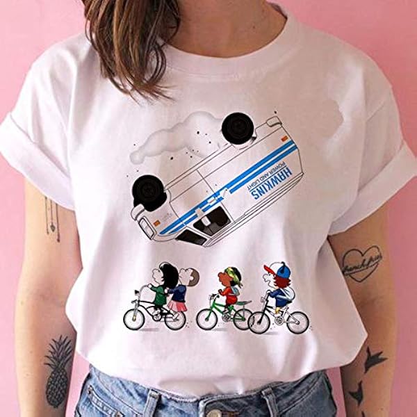致命的な痛手シャツ面白い服に見知らぬものシーズンのシャツの女性