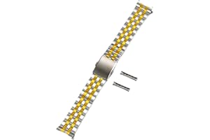 TOMIYOY Curved+Flat end link 18mm 19mm 20mm 21mm 22mm 24mm jubilee stainless steel metal watch band strap bracelet fit for rlx skx watch