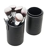 Kabuki Makeup Brush Set with Free Travel Brush Holder: Includes Foundation, Blush, Bronzer, Concealer, & Mineral Brushes (Full Size)