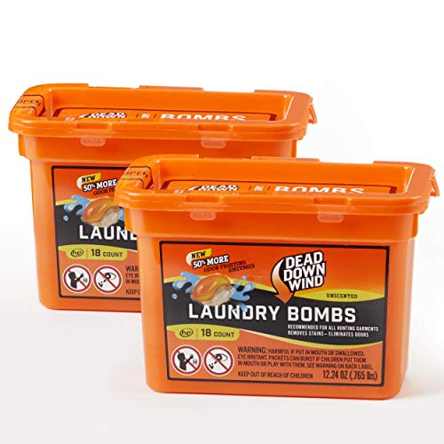 Dead Down Wind Laundry Bombs 2 Pack 18 Count (36 Total) Unscented