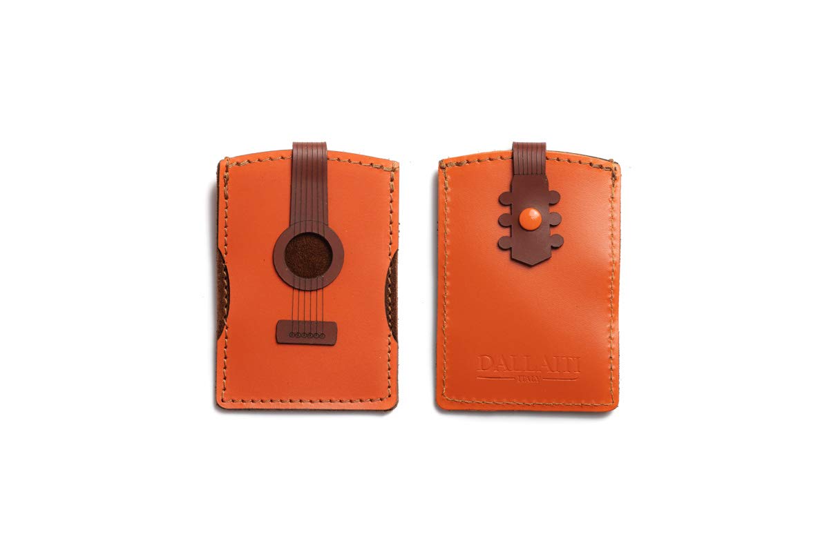 Dallaiti Design Credit Card Holder Classical Guitar, Woman, Brown (Brown), 7x1x10cm (W x H x L)