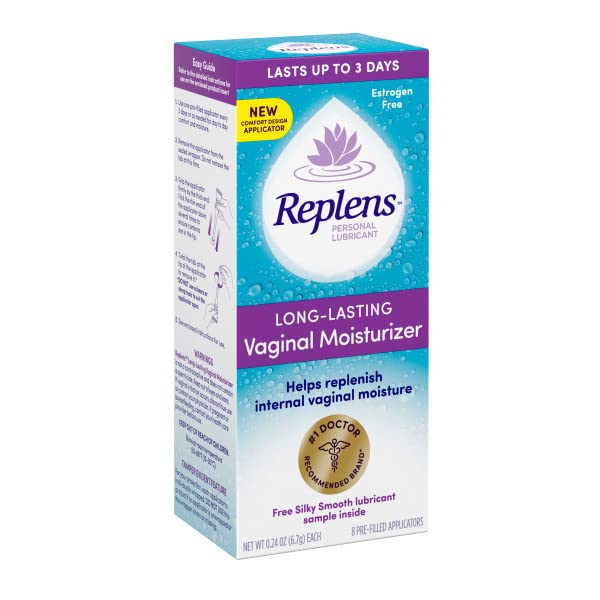 Replens Long-Lasting Vaginal Restores Vaginal Moisture Moisturizer (Pack of 2)