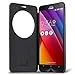 Zenfone 2 Case, NuNu Asus Zenfone 2 Flip Case CONCRETE GREY with Circle Smart Window Support Function For Asus Zenfone 2
