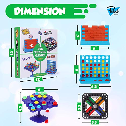 Travel Games 4in1 Airplane Travel Essentials, Road Trip Essentials