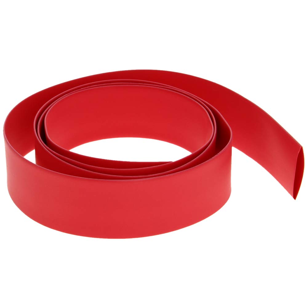 Othmro 1pc Heat Shrink Tubing, 16mm ID Shrink Tube Electric Insulation Tube, 2:1 Ratio Heat Shrink Sleeving Cable Protector—Red (Length: 1m)