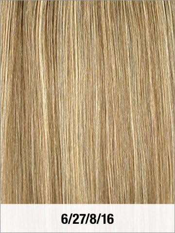 Seven Piece Clip-in Extension 100% Remy Human Hair 16" Color 6/27/8/16