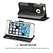 iPhone 6 Case iPhone 6S Case OCASE [Screen Protector Included] Leather Wallet Case [Slim Fit] - for Apple iPhone 6/6S Devices - Black