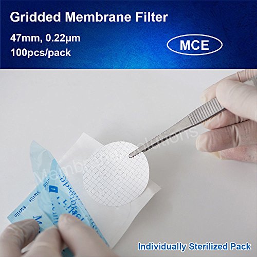 image for MCE Membrane Filter, Membrane Solutions Lab Supply Sterile MCE Gridded