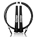 Jump Rope - Best for Speed Jumping, Double Unders, WOD, MMA, Boxing, Skipping Workout, Fitness Exercise Training - Adjustable Length - with Carry case, Spare Screw kit