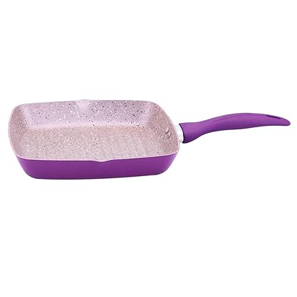 Wonderchef Royal Velvet Aluminium Grill Pan, 24cm, Purple