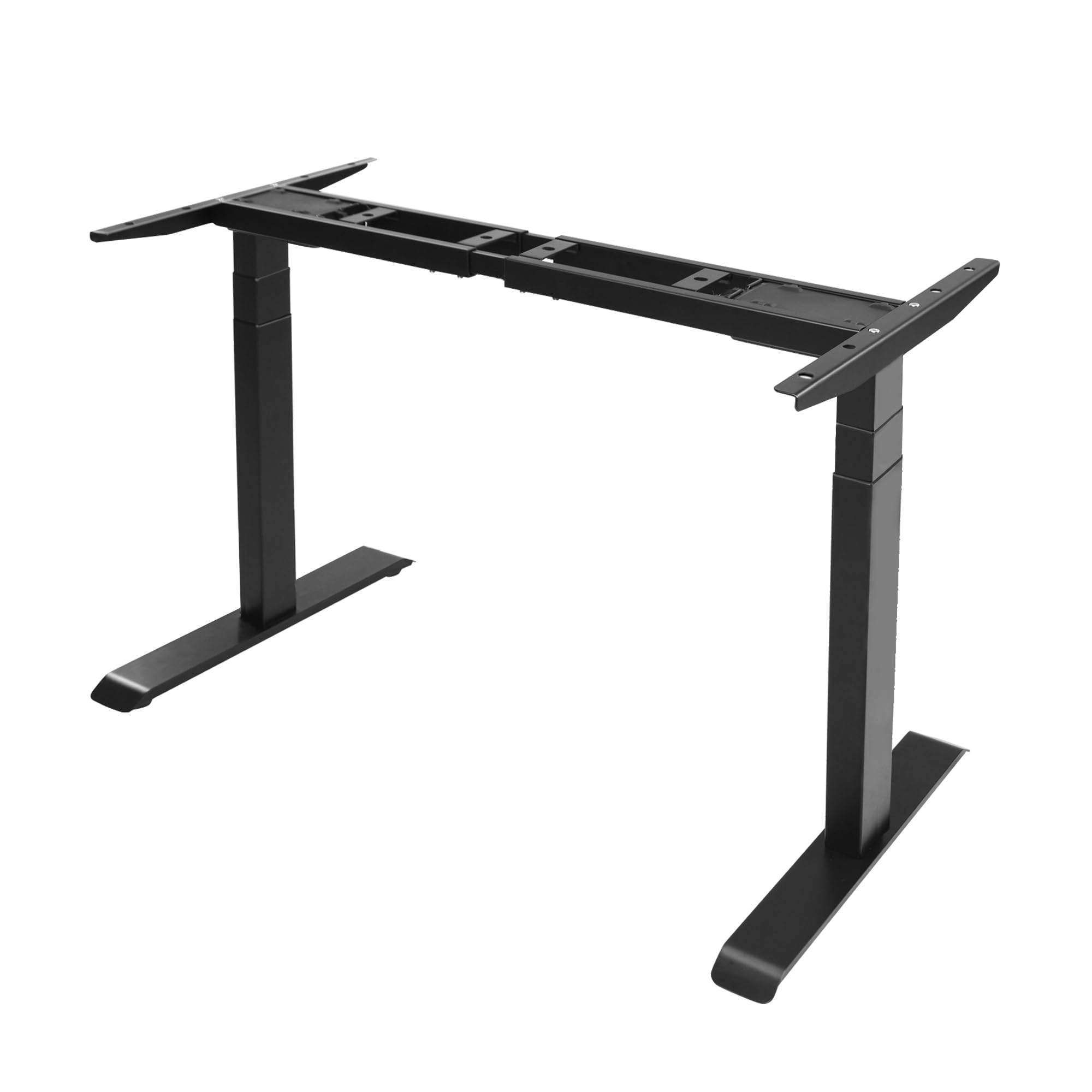 Photo 1 of Fromann Dual Motor Electric Standing Desk Frame 3 Tier Legs Height Adjustable Handset with USB A+ C Ports Sit Stand up Desk Base for Home and Office (Black)