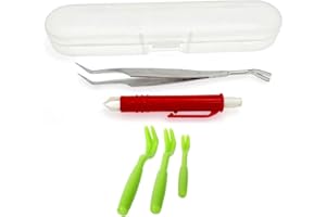 JZK 5 in 1 Tick Remover Kit, tick Remover Tools for Dogs, tick Hook for Dogs and cat, tick Pliers, tick Pickers, tick Remover