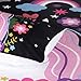 Sleepwish Unicorn Bedding 3 Piece Flower Girl Bedding Set Cartoon Unicorn Pink Black Bedspreads Cute Duvet Covers for Teens (Full)