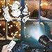 Christmas Projector Lights Outdoor Waterproof LED Landscape Spotlights White 3D Rotating Projector with Remote Control & 21 Moving Patterns for Xmas Halloween Party Wedding Garden Indoor Decoration