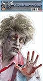 Forum Novelties Photo-Realistic Zombie Window Cling, Multicolor