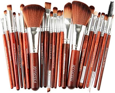 Kaputar 1-22PCS Pro Makeup Brushes Set Foundation Blush Face Powder Eye Shadow Brush CA | Model MKPBRSH - 270 | 22PCS Silver