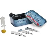 Balvi Fork Appetizer Conserverie Calamars Retro Design Canned Squid Can/INOX